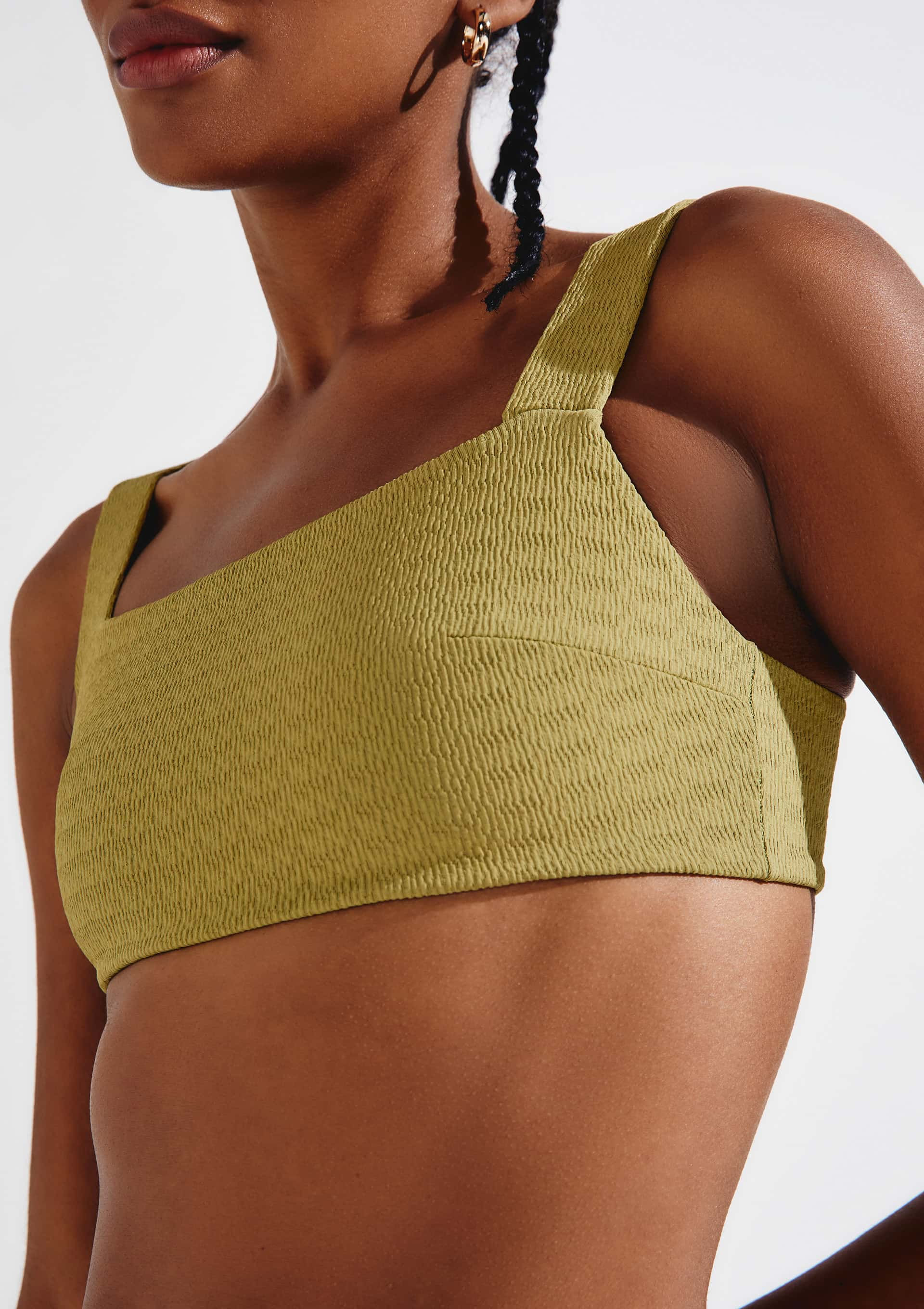 Biquíni Top Reto Texturizado Com Fio LYCRA®