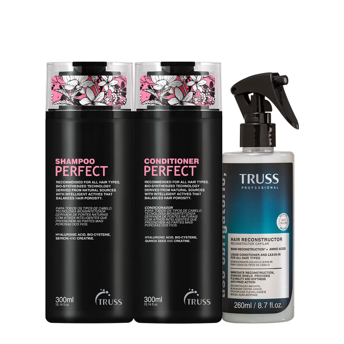 Kit Truss Perfect Uso Obrigatório Duo Reconstrutor Líquido (3 produtos)