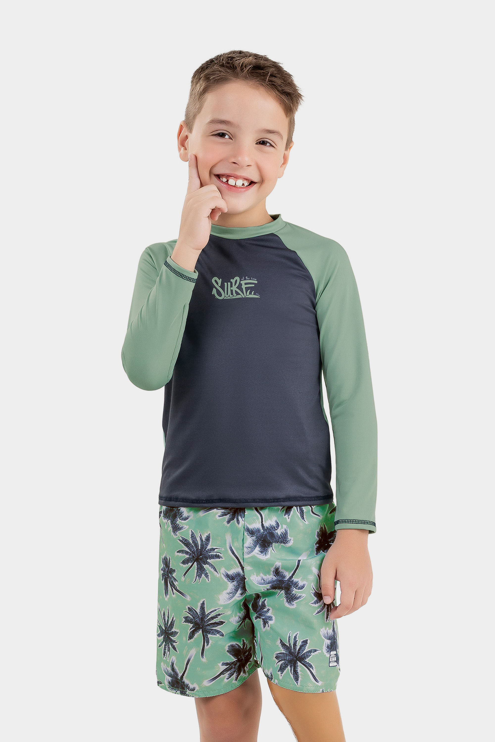 Bermuda Infantil Menino Estampado Elian Verde