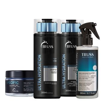 Kit Truss Ultra Hydration Specific Obrigatório Home Care Reconstrutor (4 produtos)