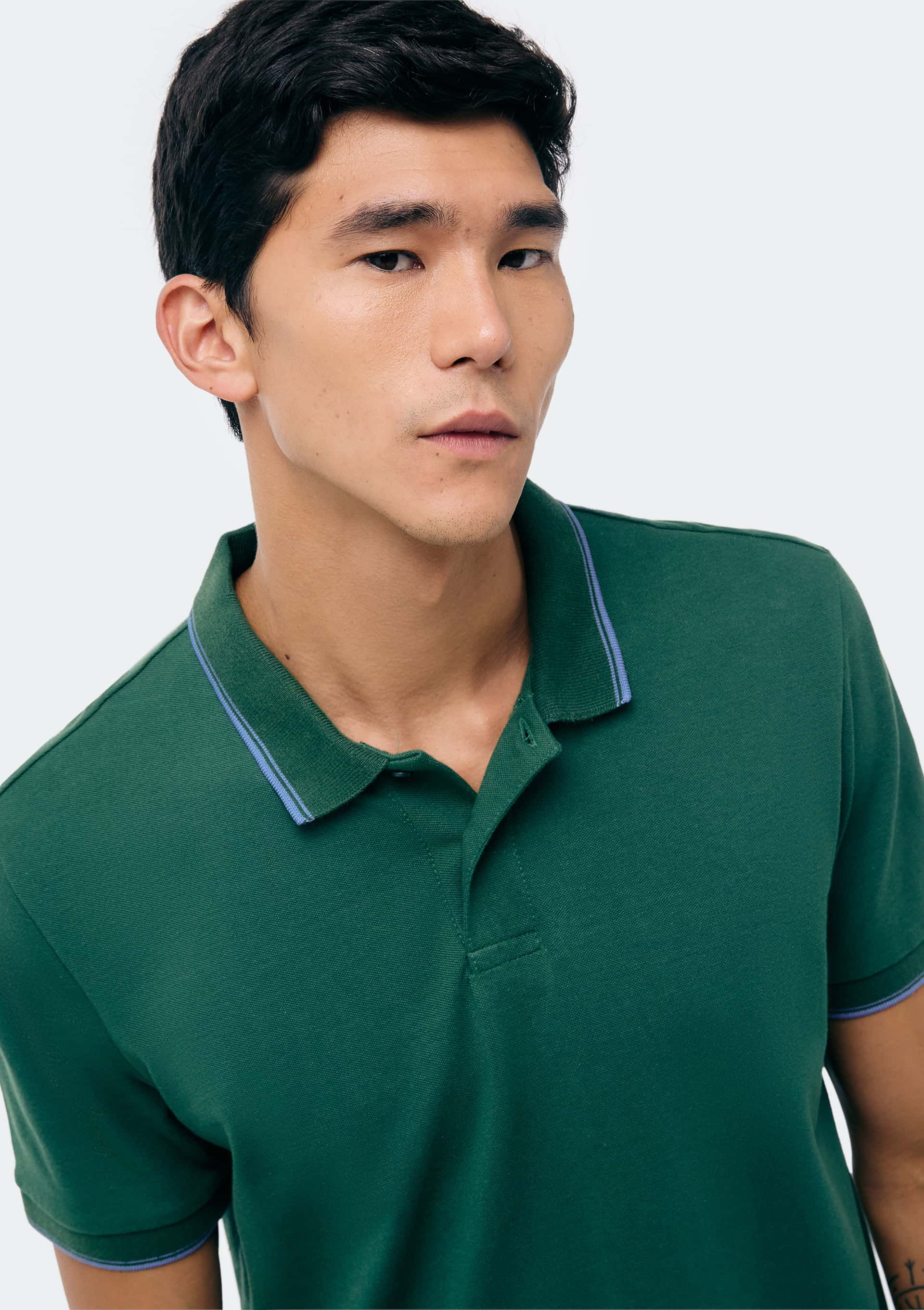 Camisa Polo Básica Masculina Manga Curta Em Piquet
