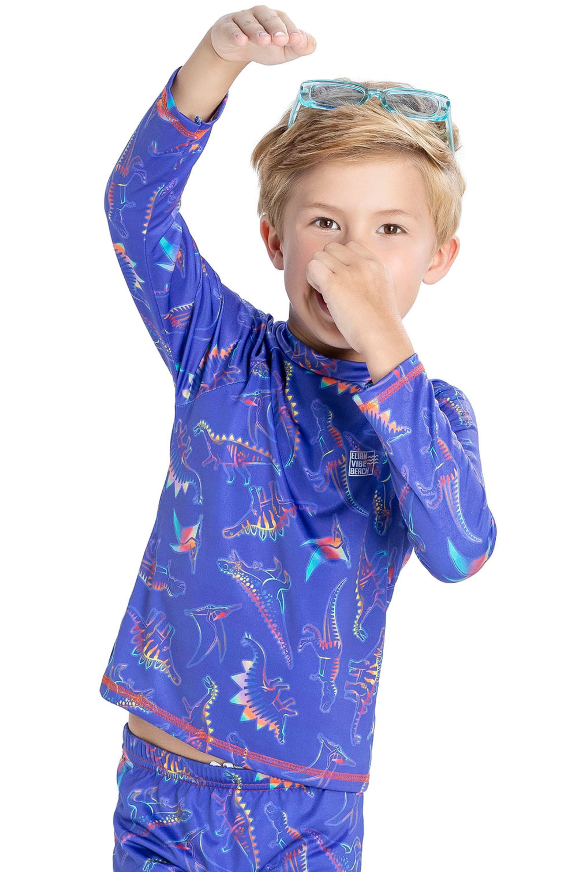 Blusa Infantil Menino Moda Praia Elian Azul