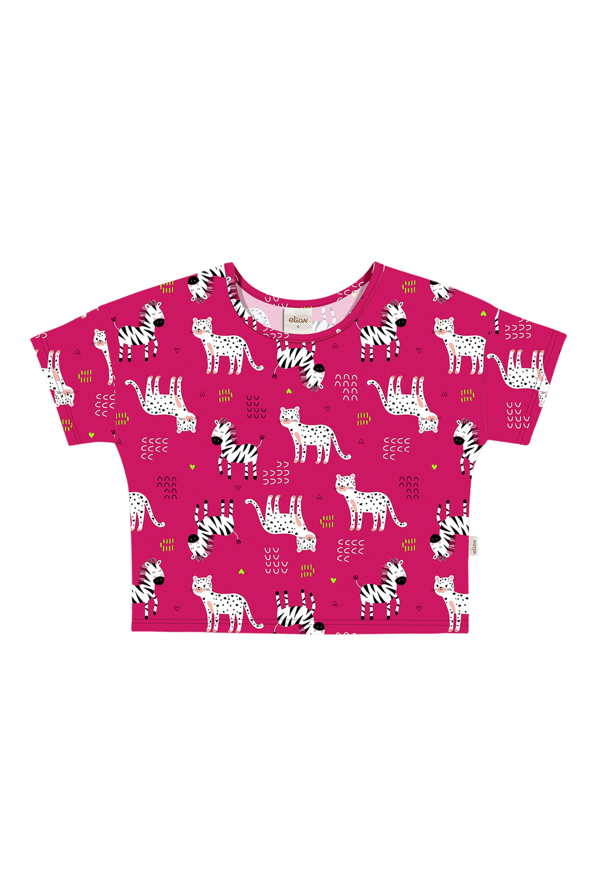 Blusa Infantil Menina Estampada Elian Rosa
