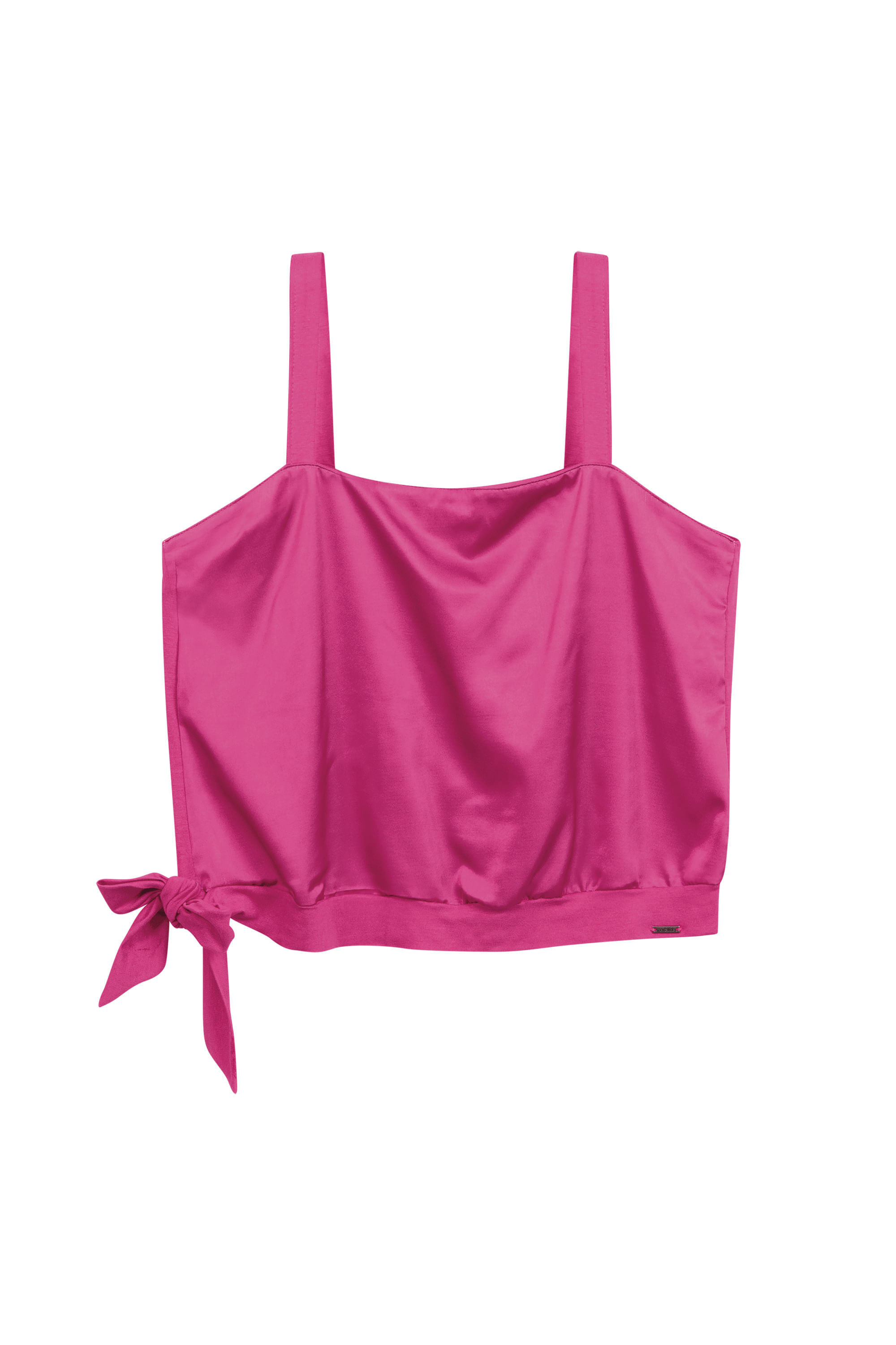 Regata Feminina Com Amarração Marialícia Rosa