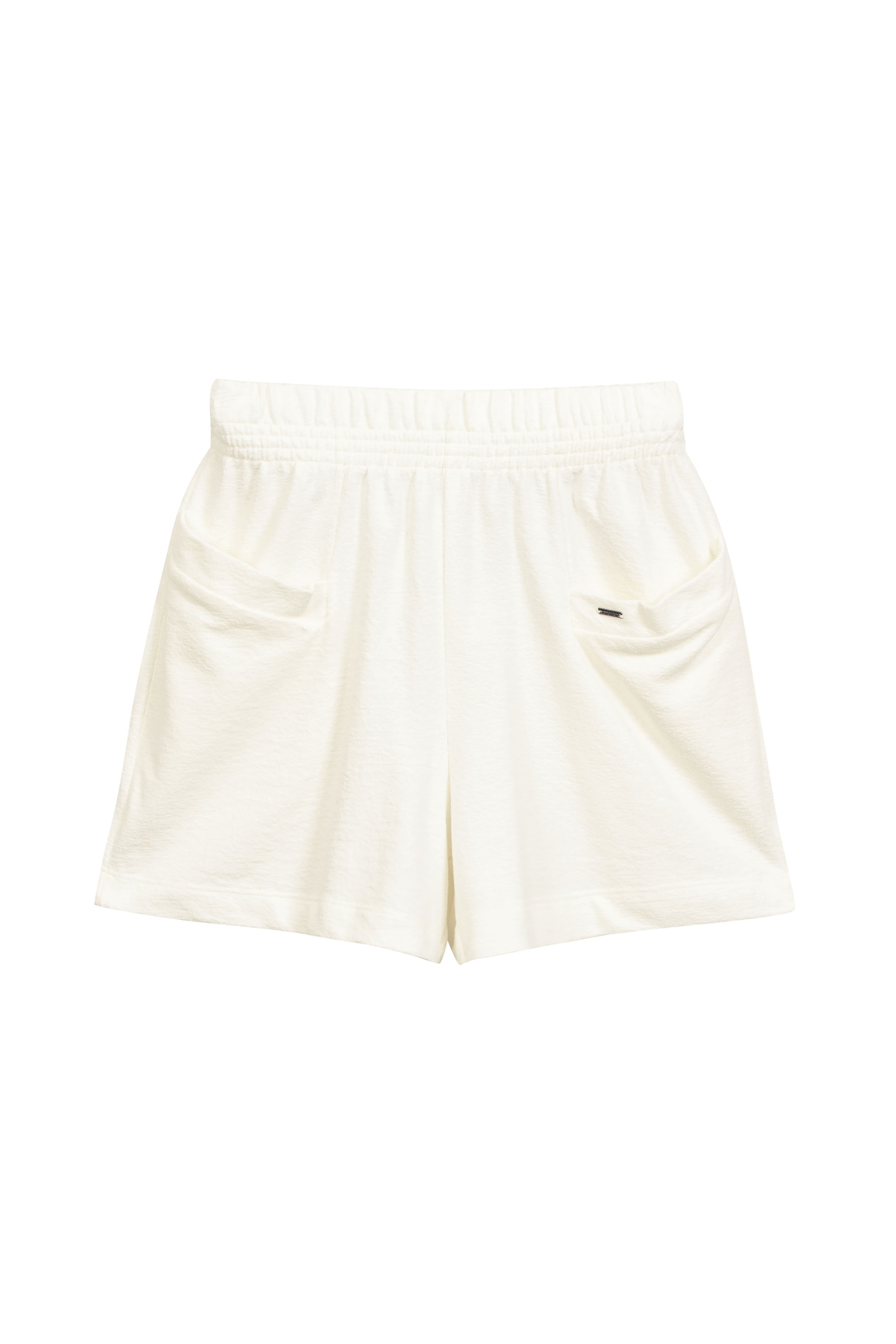 Short Feminino Em Moletinho Marialícia Bege