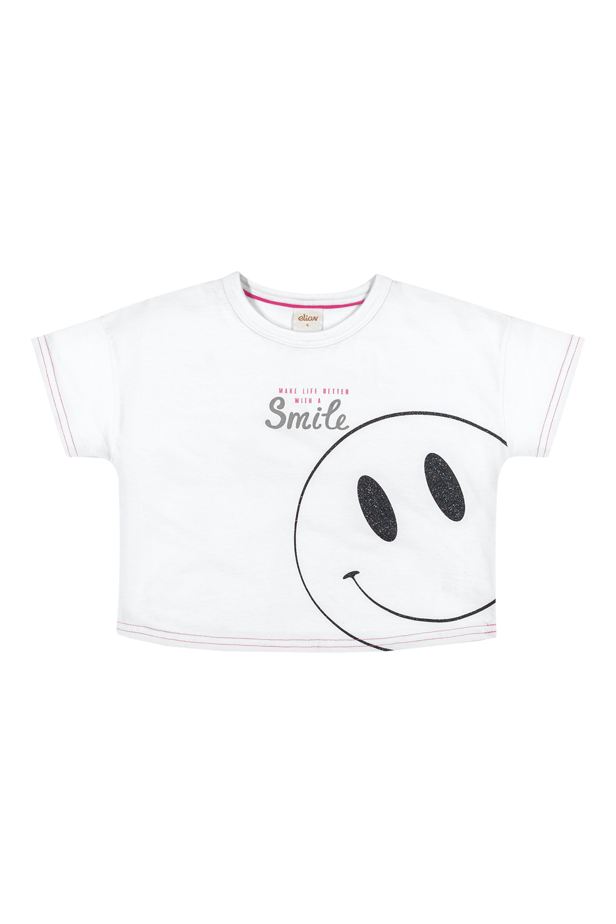Blusa Infantil Menina Smile Elian Branca