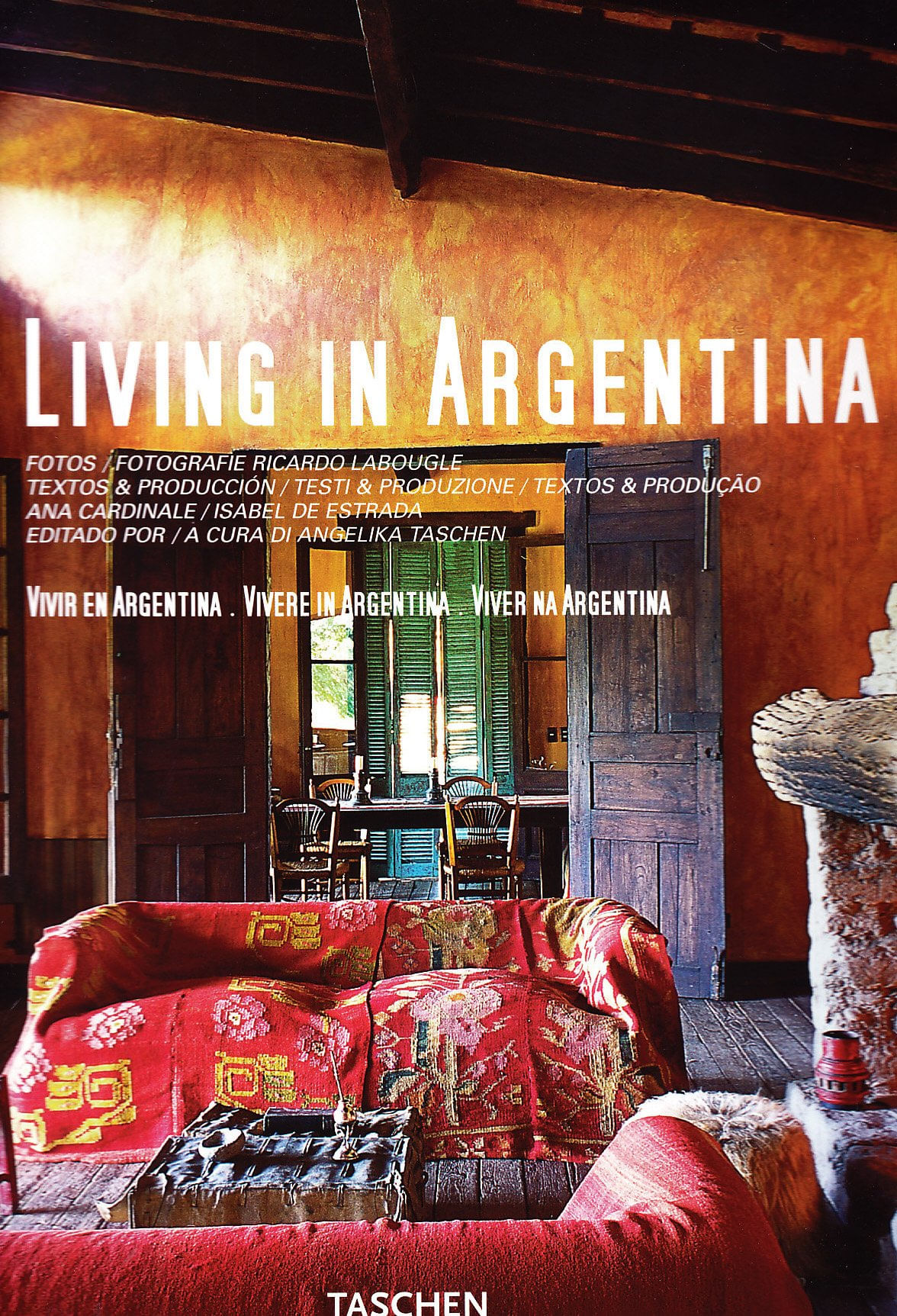 Livro Ilustrado Living in Argentina Taschen Terracota - Privalia
