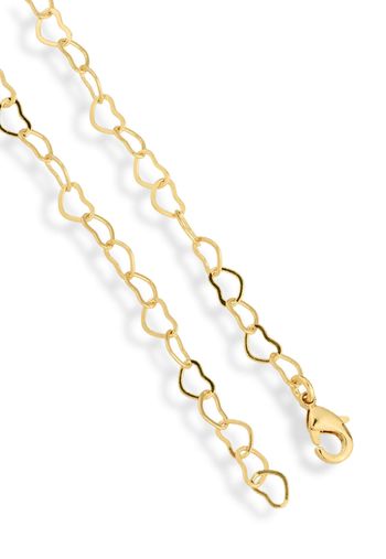 Pulseira Semijoia Elos Coração Lisa U / Dourado