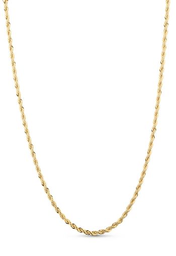 Corrente Semijoia Cordão Baiano Alto Brilho 2MM U / Dourado
