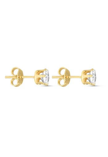 Brinco Semijoia Ponto de Luz de Zircônia Cristal U / Dourado
