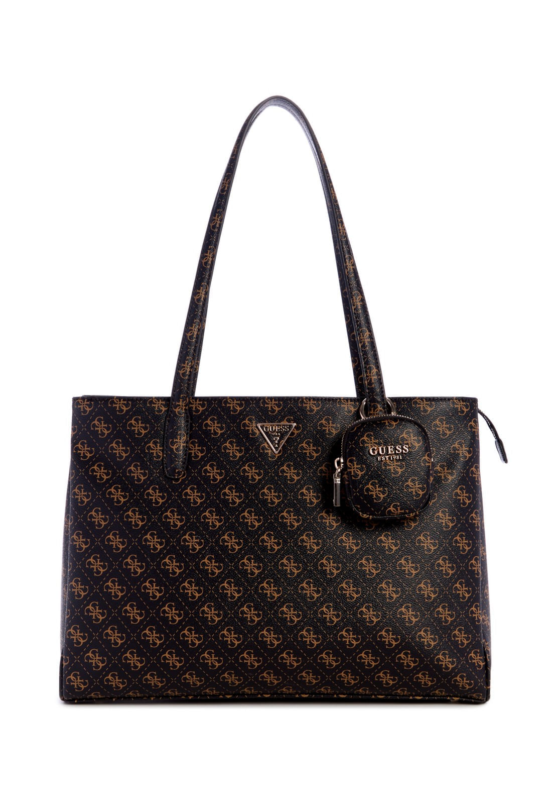 Bolsa Power Play Tech Tote Logo Marrom