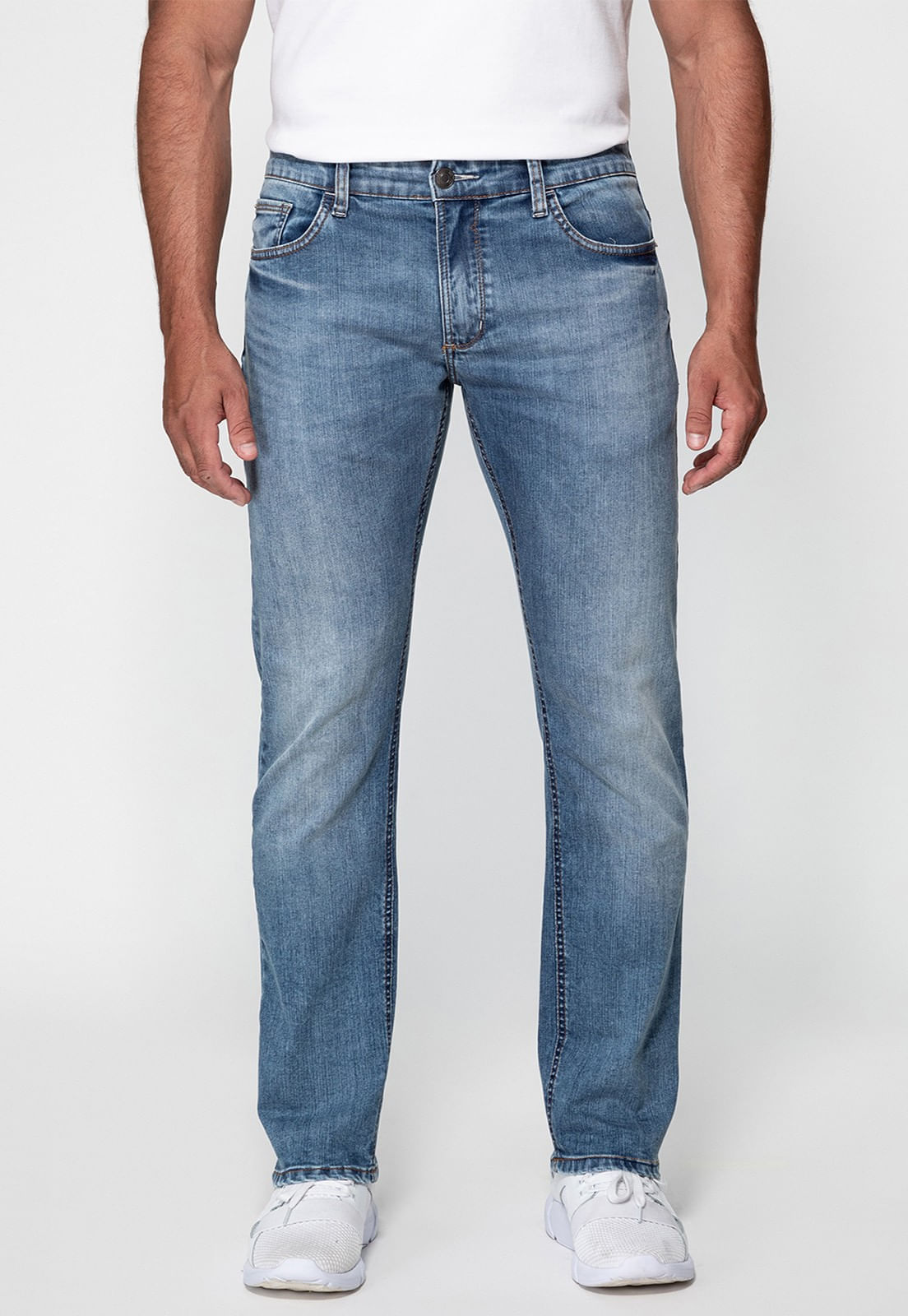 Calça Jeans Slim Straight Guess Azul