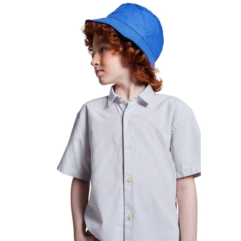 Camisa Mini Mc Pf Oxford Color Reserva Mini