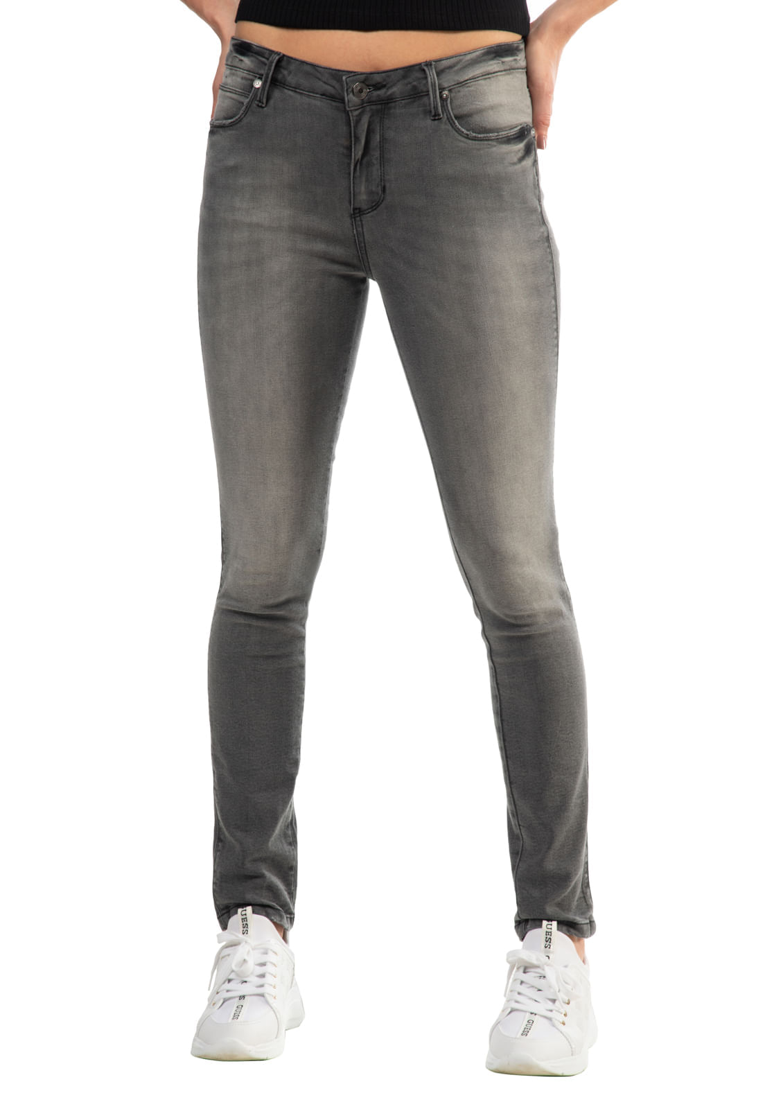 Calça Jeans Curve-x Guess Preto