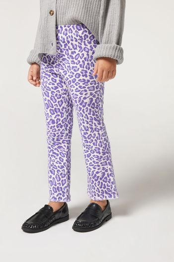 Legging Flare Cropped Infantil - Roxo 3-4 anos / Roxo