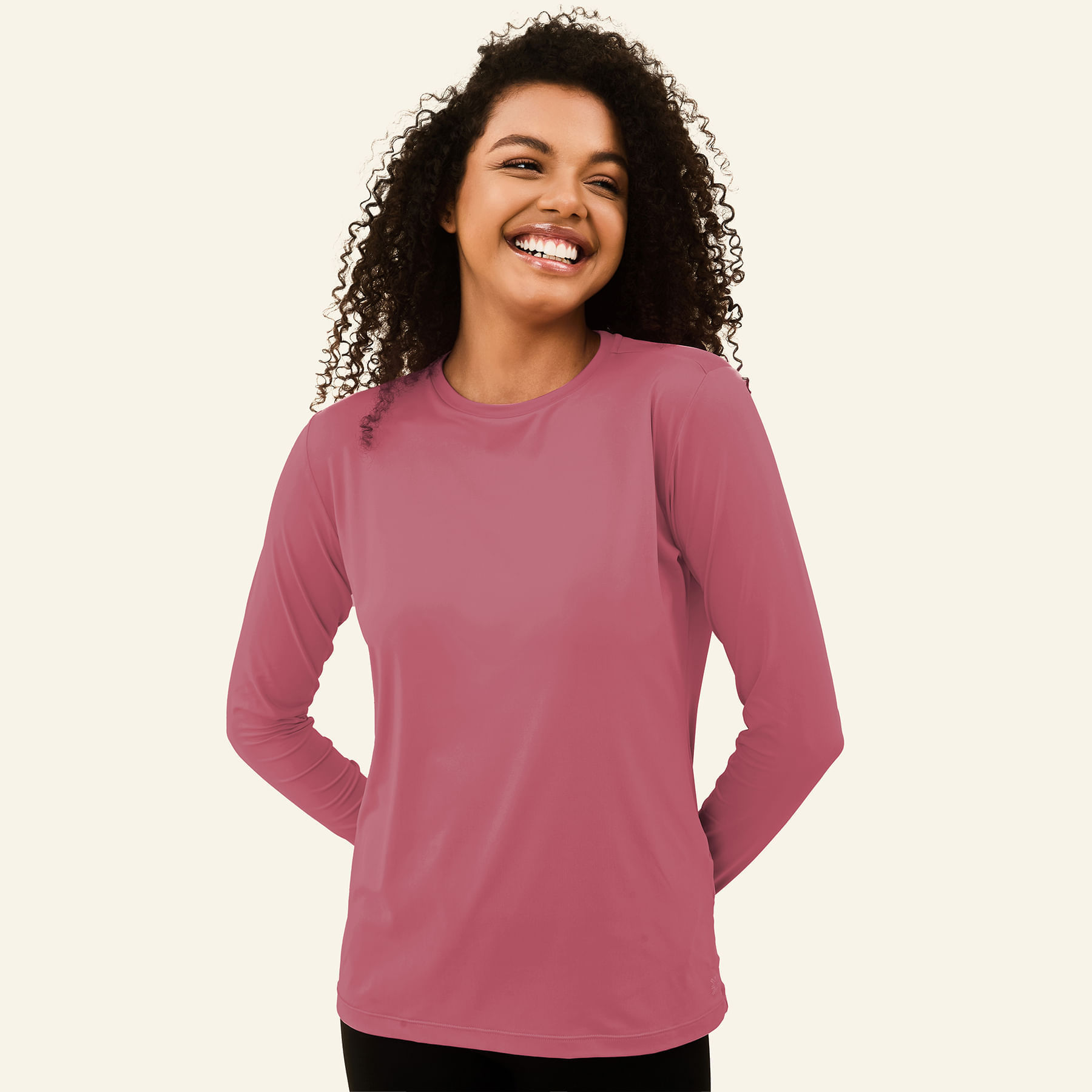 Camisa UV Feminina Com Proteção Solar Uvpro Malva