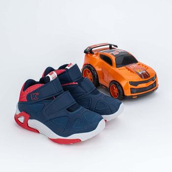 Tênis Infantil Cano Alto Kidy Play Carrinho Azul Marinho 25 / Azul Marinho
