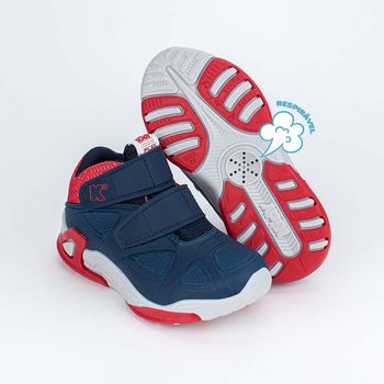Tênis Infantil Cano Alto Kidy Play Carrinho Azul Marinho 25 / Azul Marinho