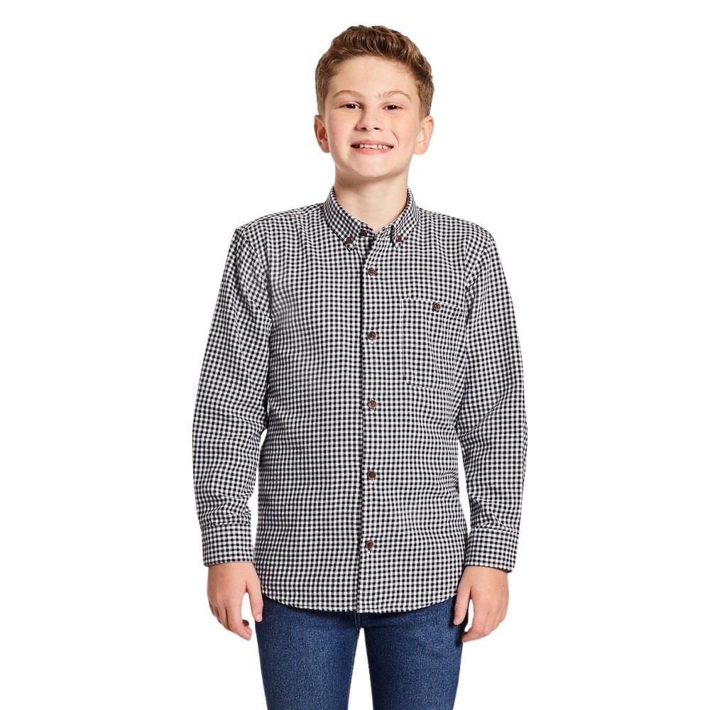 Camisa Mini Ml Flanela Vichy Reserva Mini