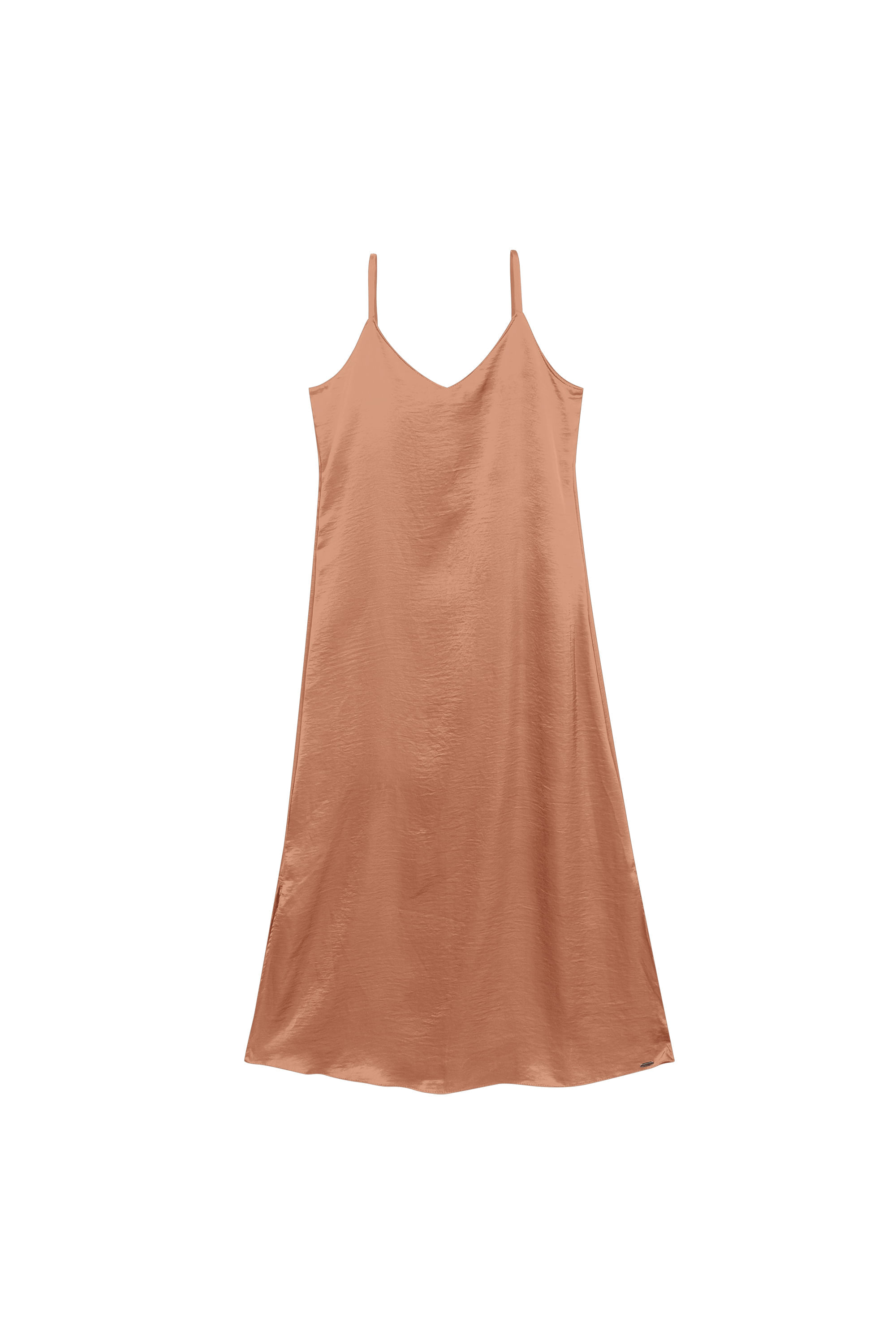 Vestido Feminino Slip Dress Marialícia Laranja
