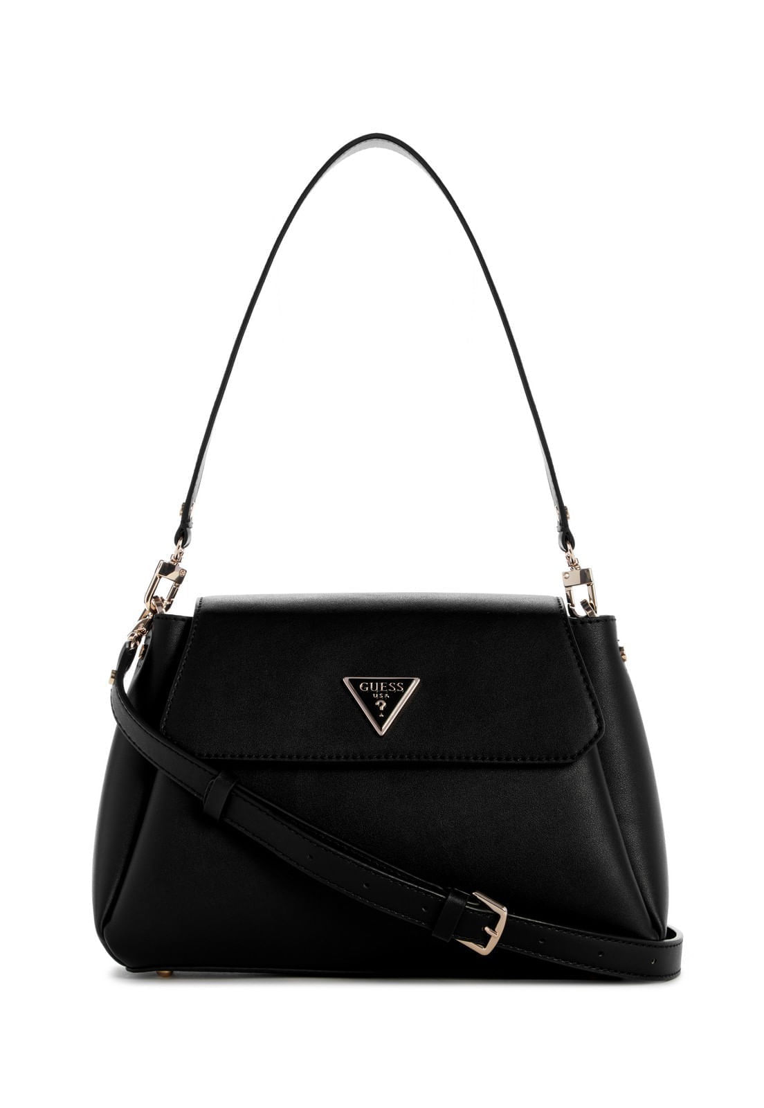 Bolsa Sora Girlfriend Flap Shoulder Bag Preto