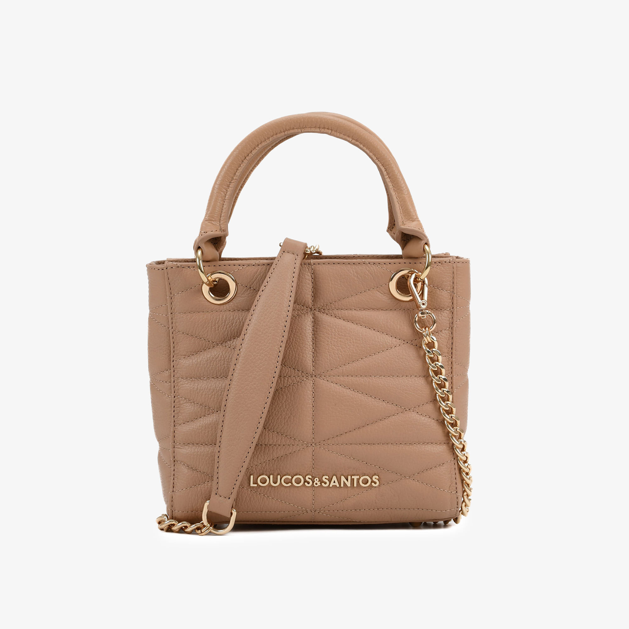 Bolsa Tote Nude Antique Couro