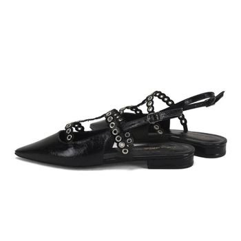 Sapatilha Slingback Metalizada com Ilhós Feminino Ana Mello 39