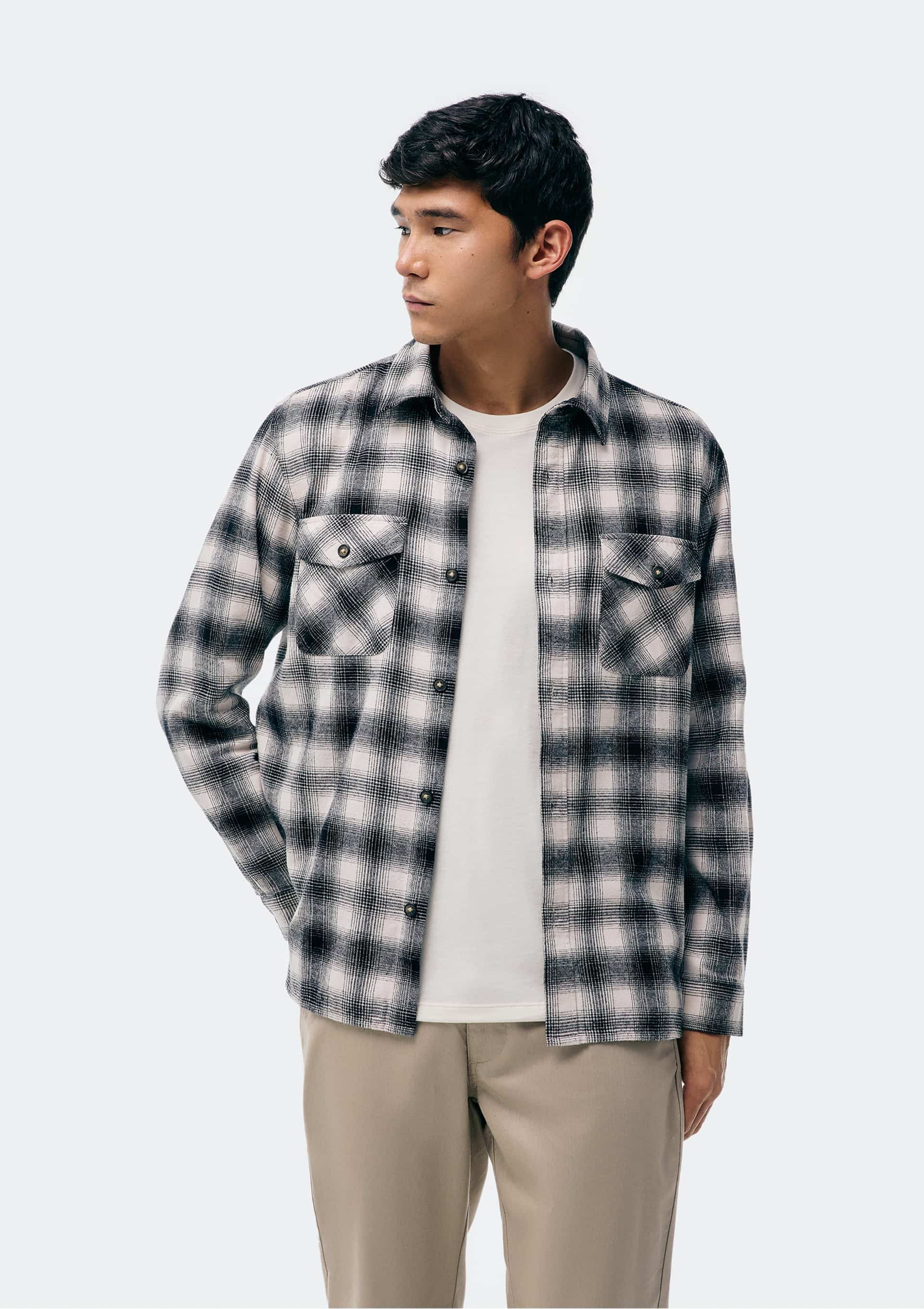 Camisa Masculina Manga Longa Comfort Xadrez Flanelada