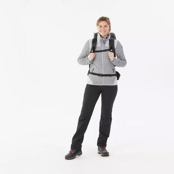 Calça Feminina de Trilha SH500 X-Warm Quechua 44 / Preto