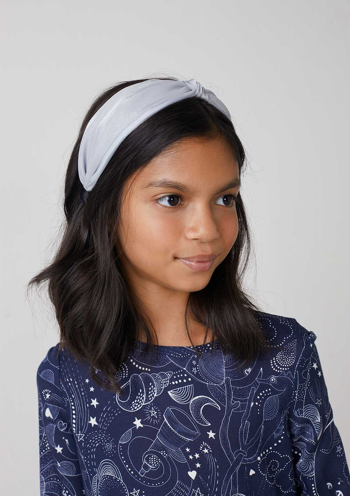 Tiara De Nó Infantil Menina Em Cetim