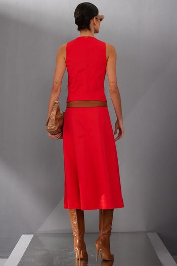 Colete Feminino Casual em Linho Smk Vermelho PP / Vermelho