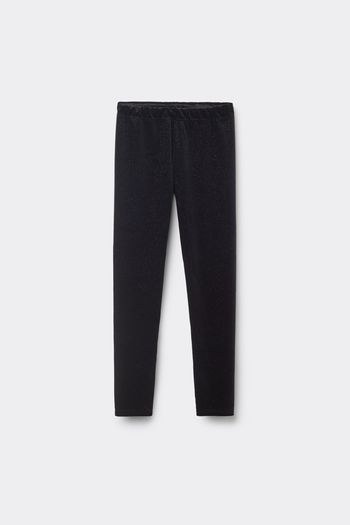 Calça Em Veludo Com Strass Infantil - Preto 3/4 ANOS / Preto