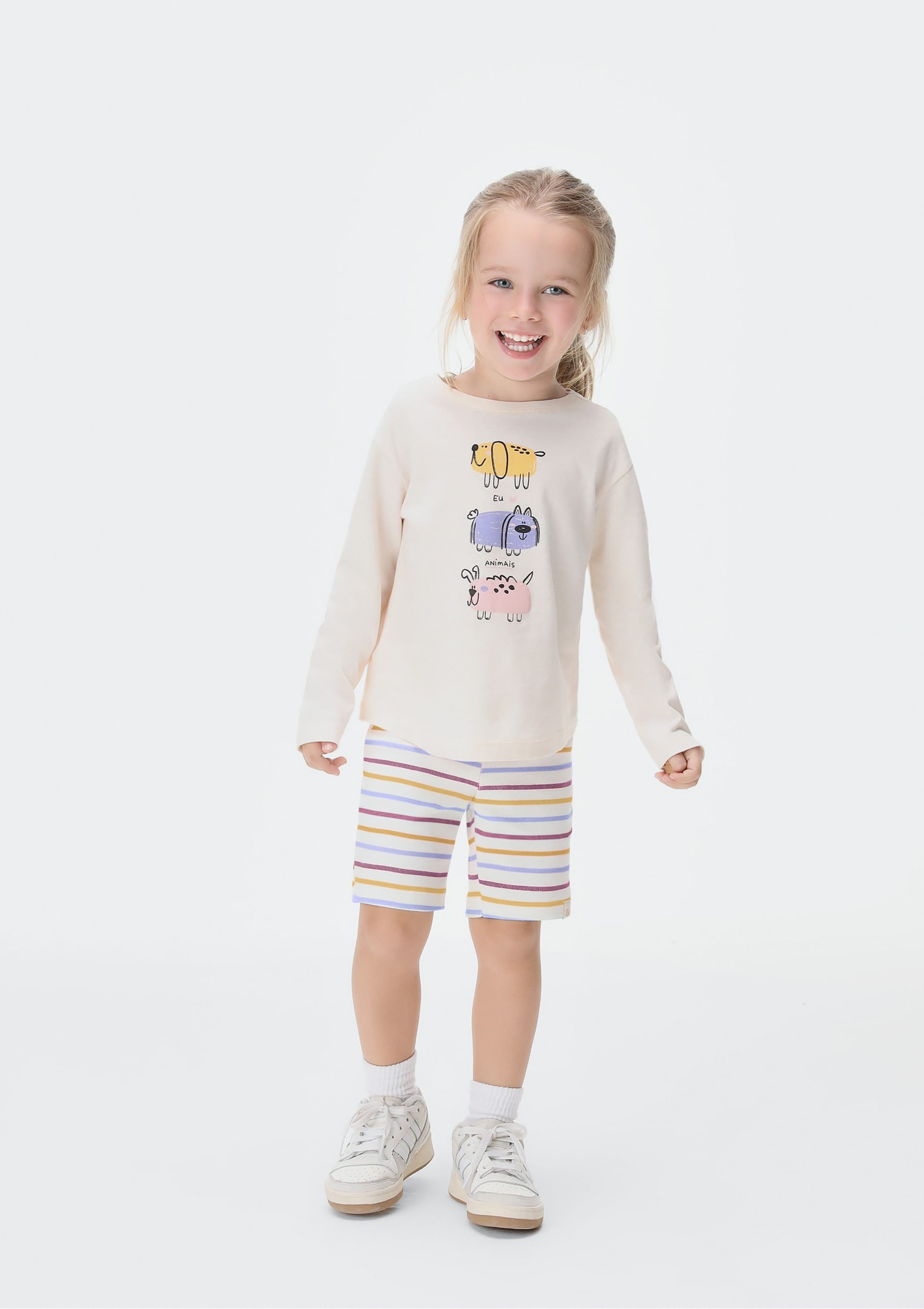 Bermuda Ciclista Infantil Menina Toddler