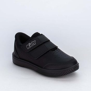 Tênis Infantil Kidy Usefull College Calce Fácil Preto 25 / Preto
