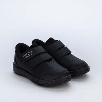 Tênis Infantil Kidy Usefull College Calce Fácil Preto 25 / Preto