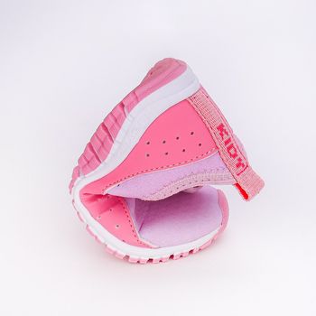 Tênis Infantil Feminino Kidy Flex Rosa Branco 22 / Rosa
