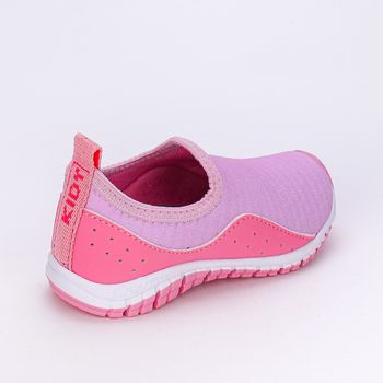 Tênis Infantil Feminino Kidy Flex Rosa Branco 22 / Rosa