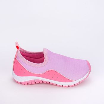 Tênis Infantil Feminino Kidy Flex Rosa Branco 22 / Rosa
