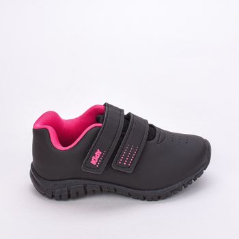 Tênis Infantil Feminino Flex Kidy  Preto Pink 22 / Preto