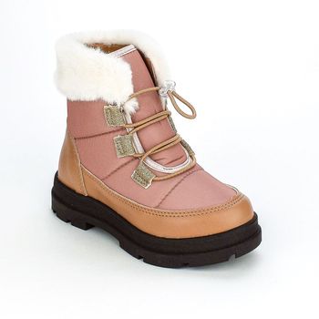 Bota Infantil Kidy Comfy Tratorada Ajustável Bege com Pelo 28 / Bege