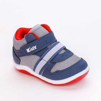 Tênis Infantil Masculino Kidy Colors Azul Vermelho 16 / Azul
