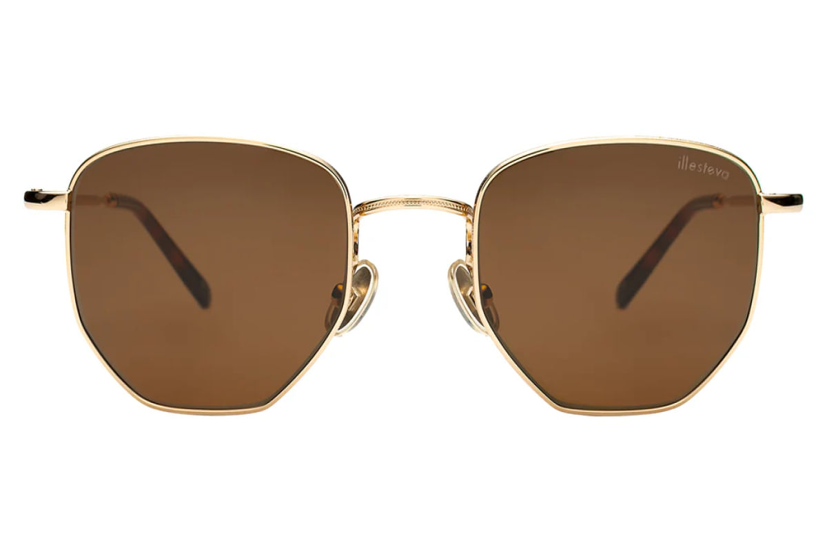 Illesteva Hunter Gold w/ Brown Lenses