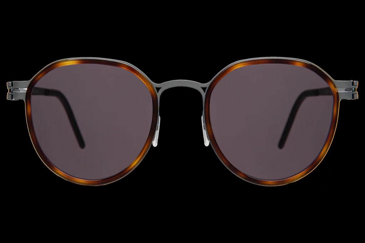 Illesteva Tompkins Titanium Havana/Matte Gunmetal / Grey