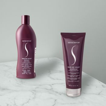 Kit Senscience True Hue Violet Inner Restore Duo Máscara (3 produtos)