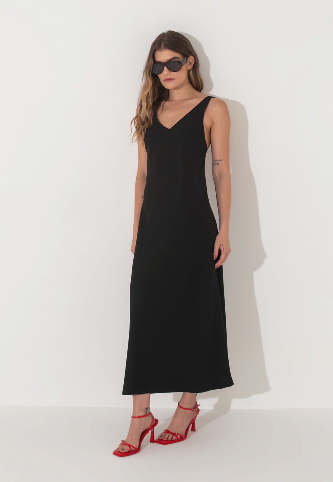 VESTIDO TRAYMON MIDI FLUÍDO