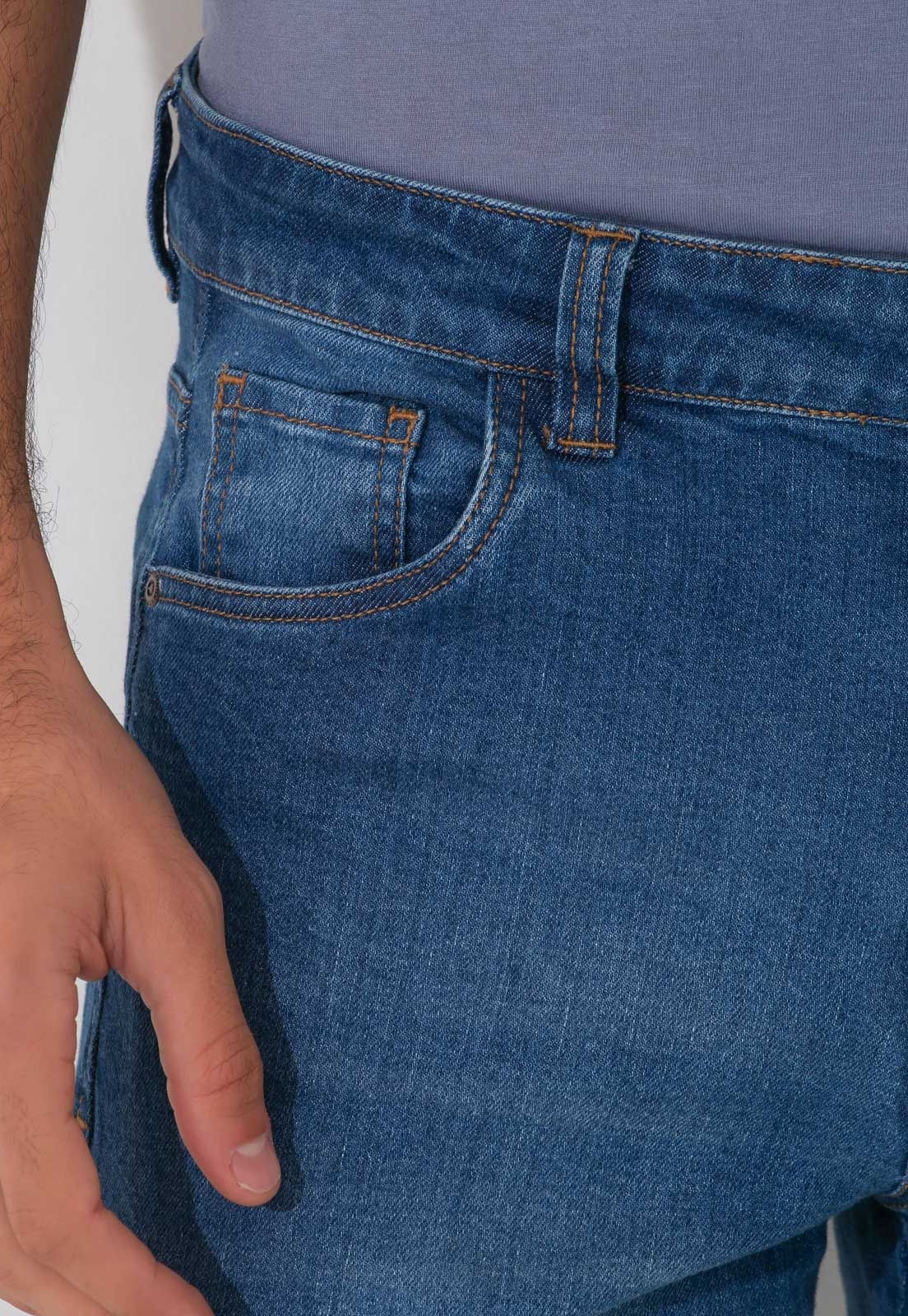 CALÇA JEANS TRAYMON SLIM 5 BOLSOS