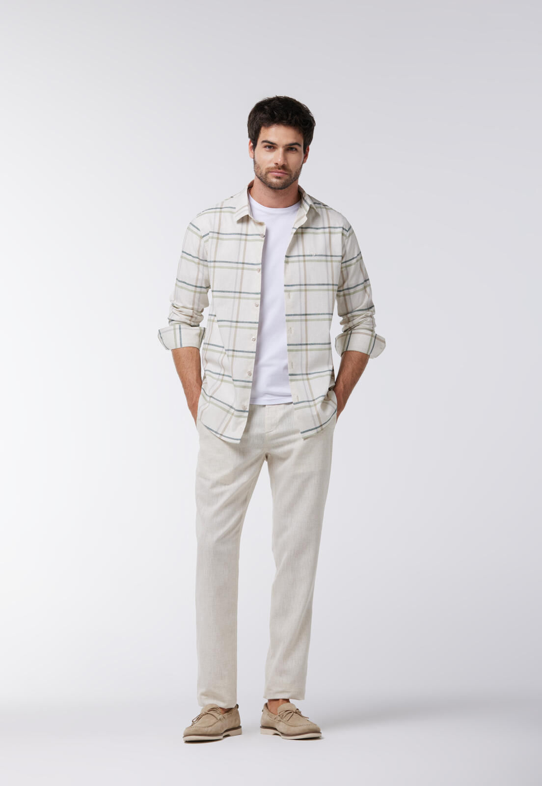 CALÇA LINHO TRAYMON CASUAL