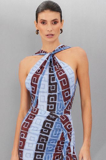 Body Feminino Padrão Geométrico Smk Estampado PP / Estampado