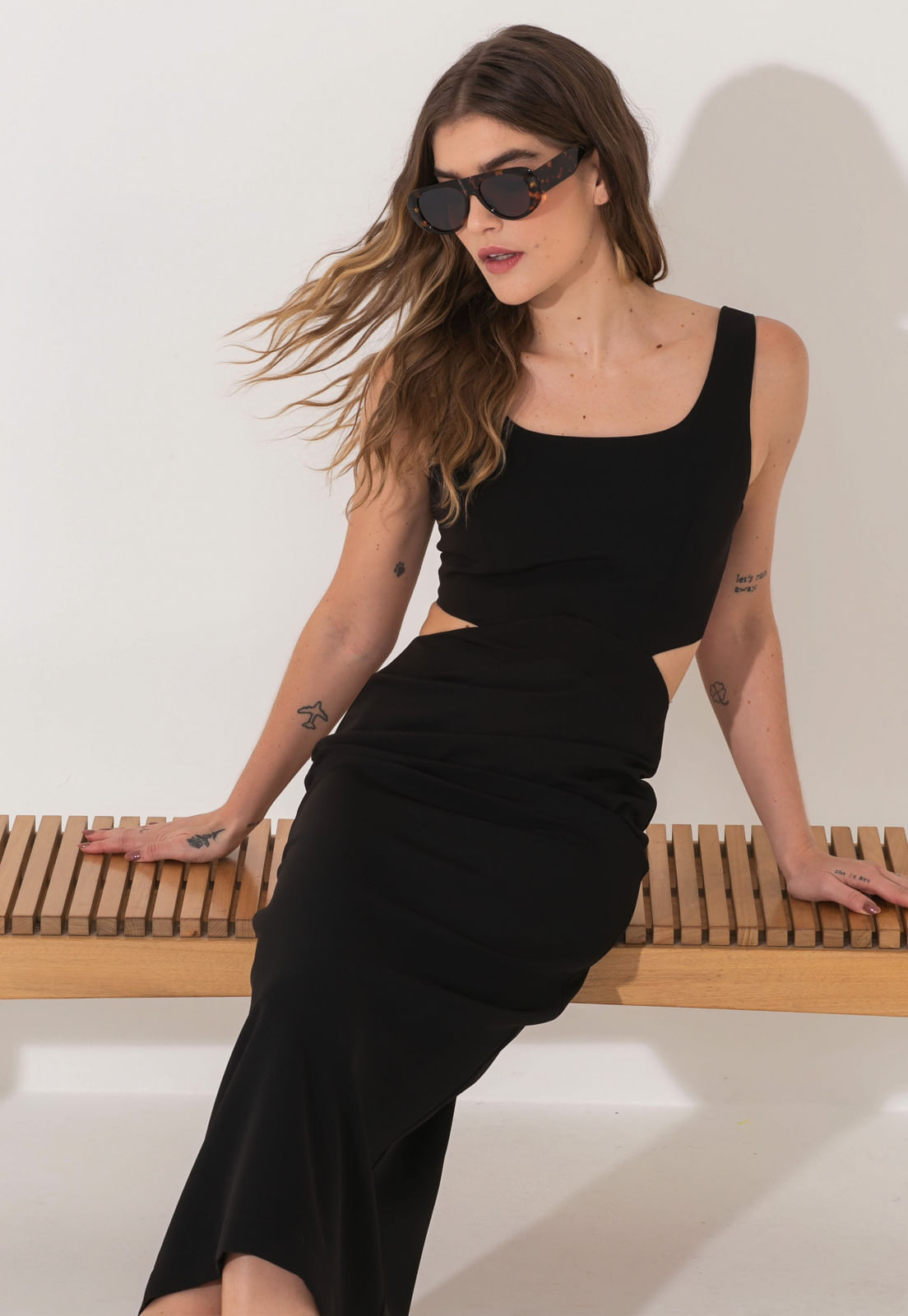 VESTIDO ALFAIATARIA TRAYMON MIDI