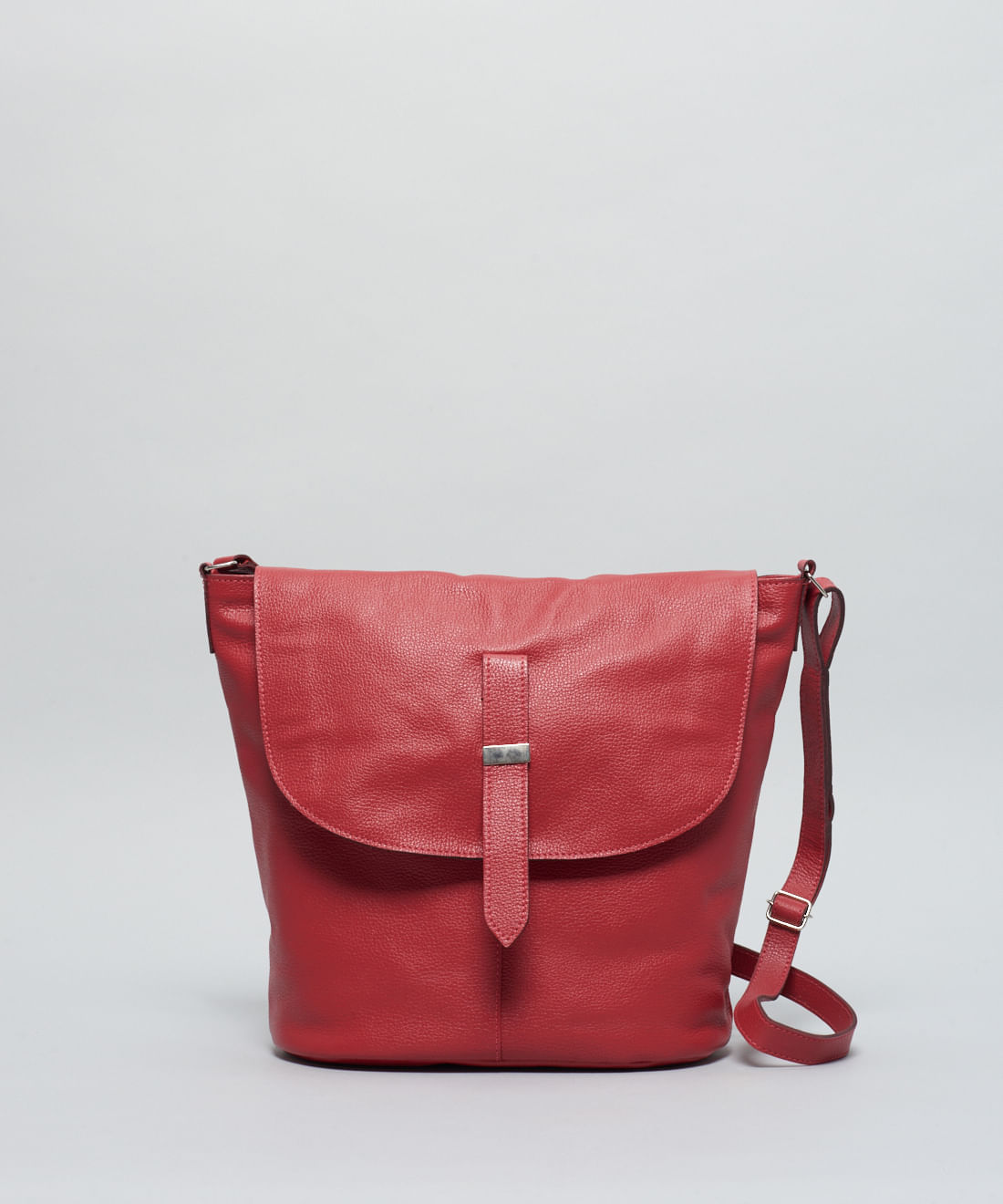 Bolsa g Couro Cris - Vermelho